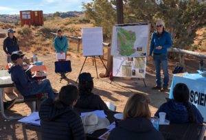  Outdoor recreation guides learn about desert ecology with the Science Certified program. (photo credit: Sophia Fisher)